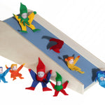 Kraul Large and Small Tumbling Gnomes Somersaulting down the Somersault Board