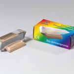Kraul Large Glass Prism on wooden stand next to the prism box