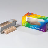 Kraul Large Glass Prism on wooden stand next to the prism box