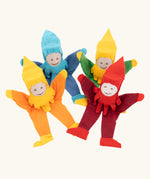 Kraul large tumbling felt gnomes. One supplied, various colours available, chosen at random. 