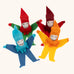 Kraul Small Tumbling Gnome Toy. Felt toys that tumble down angled surfaces. Various colours are available.