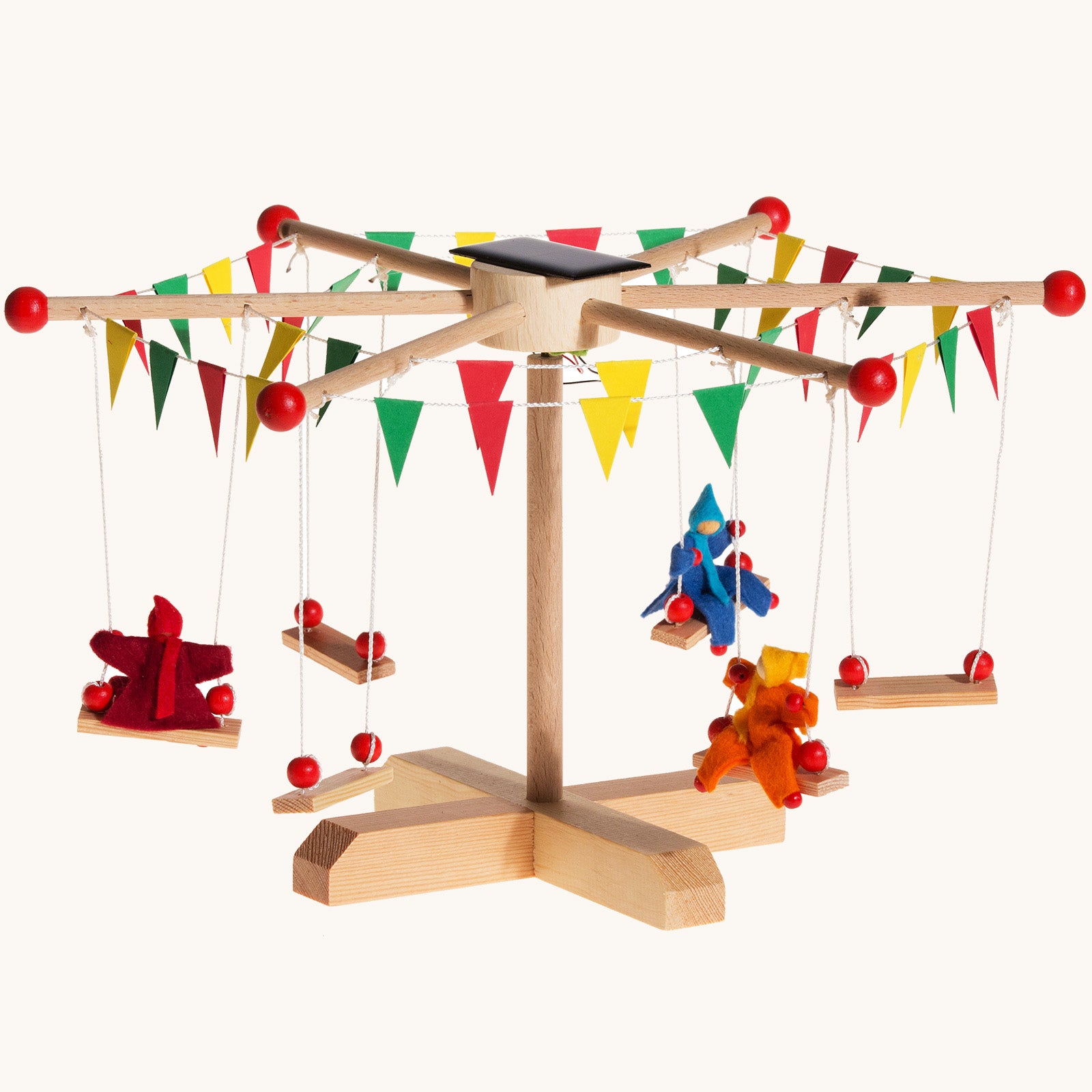 Kraul Kids STEM Science Wooden Solar Carousel |Merry Go Round ...