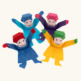 Kraul Tumbelina tumbling felt gnome dolls.