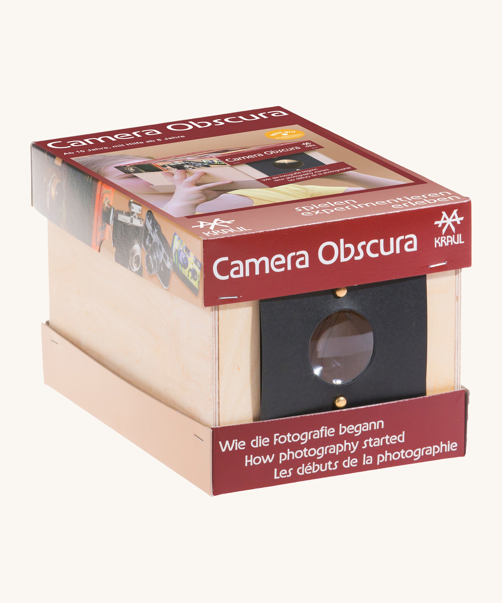 Kraul build your own wooden camera obscura kit