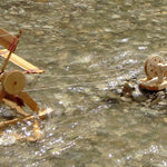 Kraul Wooden River Wheel being used in a river