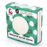 Lamazuna Natural Scrub Stone in box pictured on a plain white background