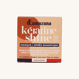 Lamazuna Keratin Shine conditioner box packaging for damaged, dry or dull hair, certified organic and Made in France