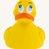 Lanco Yellow Natural Rubber Duck Squeaky Toy, on a cream background
