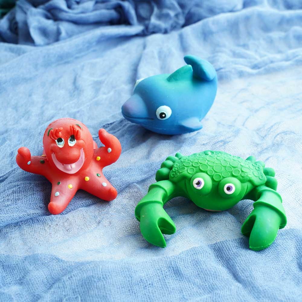 Natural rubber bath toys shop
