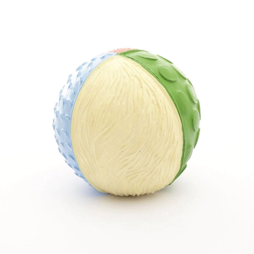 Lanco Phantasy Squeaky Textured Sensory Ball in a Pastel colourway pictured on a plain white background