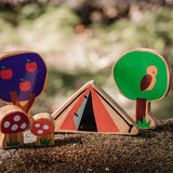 Close up of the Lanka Kade dan y ser toadstools