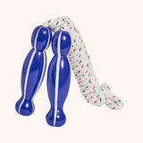 Beetle design Lanka Kade wooden handled children's skipping rope. We are proud stockist of Lanka Kade's range or fair trade wooden toys here at Babipur. 