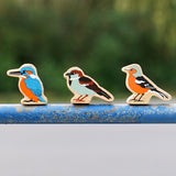 Lanka Kade Wooden Kingfisher toy with painted orange