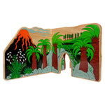 Lanka Kade Jurassic Toy World showing the Volcano Quarter on a plain background.