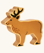 Lanka Kade light brown stag wooden toy figure.