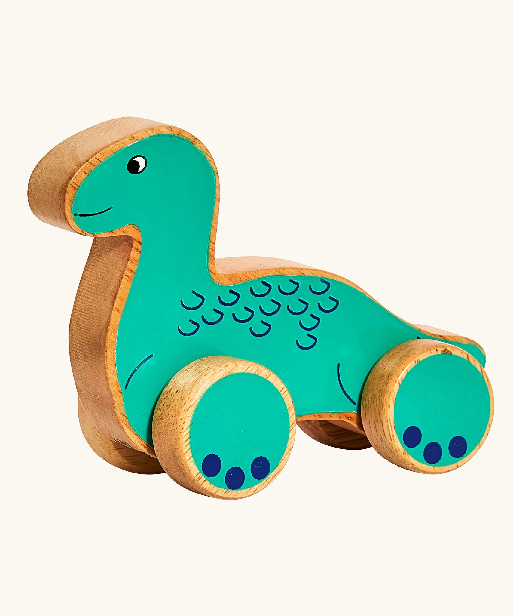 Lanka Kade Nessie push-along wooden toy on wheels.