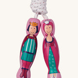 Prince and Princess design Lanka Kade wooden handled children's skipping rope. We are proud stockist of Lanka Kade's range or fair trade wooden toys here at Babipur. 