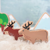 Lanka Kade light and dark brown stag figures from the Scottish collection