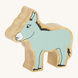 A chunky wooden Lanka Kade grey donkey animal figure available at Babipur.