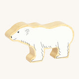 A chunky wooden Lanka Kade polar bear animal figure available at Babipur.