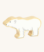 A chunky wooden Lanka Kade polar bear animal figure available at Babipur.