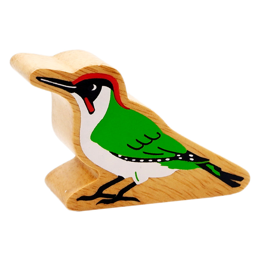 Lanka Kade Wooden Bird Toy - Green Woodpecker – Babipur