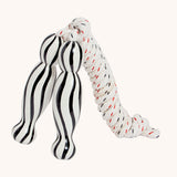 Zebra design Lanka Kade wooden handled children's skipping rope. We are proud stockist of Lanka Kade's range or fair trade wooden toys here at Babipur. 