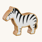 A Lanka Kade Zebra wooden toy figure. These wooden toy figures are part of a huge range of Lanka Kade fair trade, wooden toys available here at Babipur.