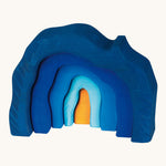 Glückskäfer Blue Grotto wooden handmade toy.