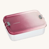 Lassig Stainless Steel Lunchbox in a Unique Berry Rose colour. This stainless steel lunch box has a removable divider.
