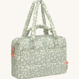 The Lassig every day change nappy bag in light khaki.