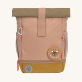 Lassig Mini Rolltop Backpack in a Nature Hazelnut colour. This children's bag is part of a wide range of backpacks and accessories available at Babipur. 