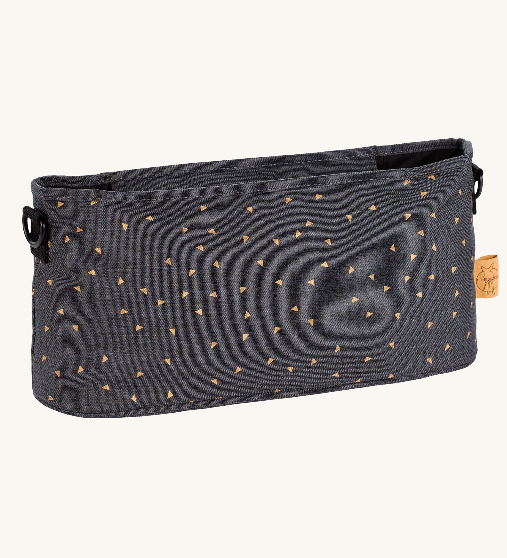 The Lassig buggy pram organiser bag in triangle grey.