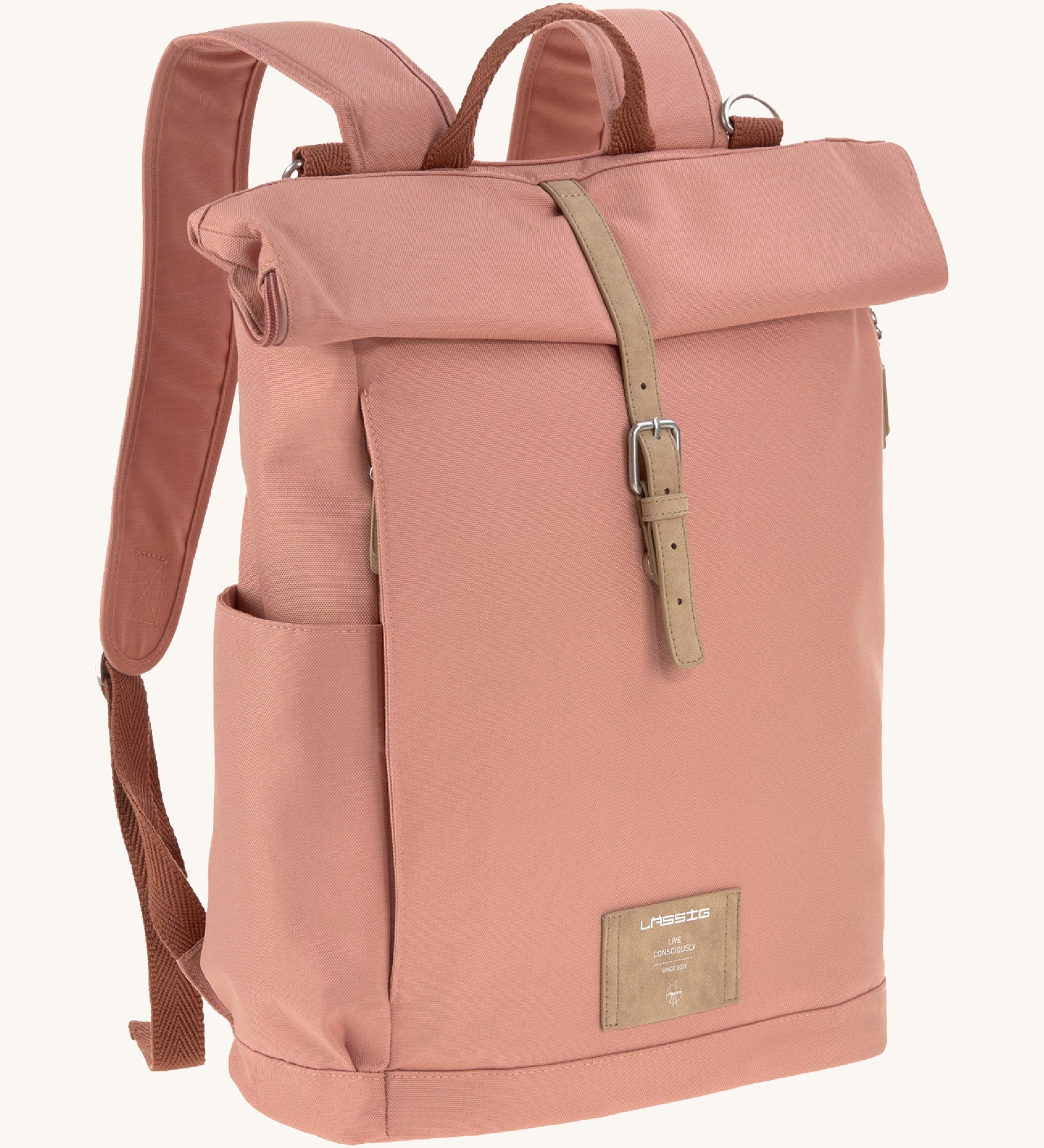 Baby Bag Backpack Lassig Glam Label Signature Aqua Diaper Bag