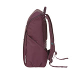 The side of the Lassig Slender Up Nappy change backpack in deep red.