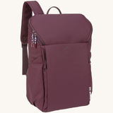 The Lassig Slender Up Nappy change backpack in deep red.
