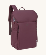 The Lassig Slender Up Nappy change backpack in deep red.