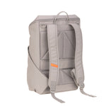 The back of the Lassig Slender Up nappy change backpack in Taupe