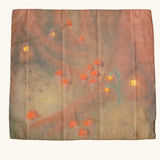 Autumn forest play cloth in a brown, red autumnal colour with mushroom and autumn flower detail. 