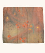 Autumn forest play cloth in a brown, red autumnal colour with mushroom and autumn flower detail. 