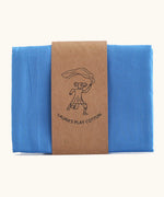 Lauras play cotton play cloth in blue, made from 100% organic cotton, 90cm square