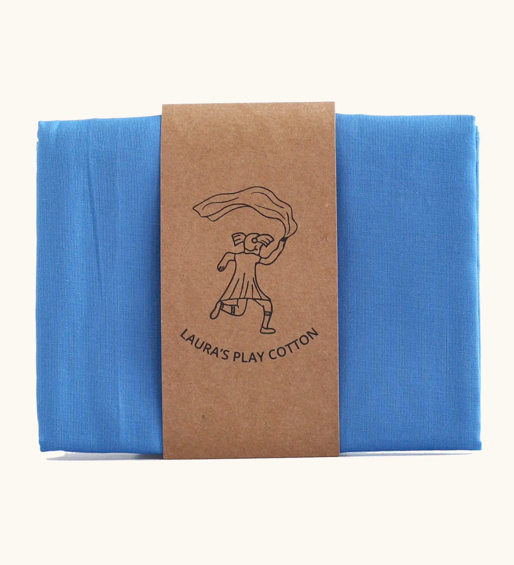 Lauras play cotton play cloth in blue, made from 100% organic cotton, 90cm square