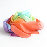 Laura's play cotton pastel rainbow gradient playcloth, made from 100% organic cotton
