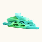 Laura's play cotton woods green gradient playcloth, made from 100% organic cotton