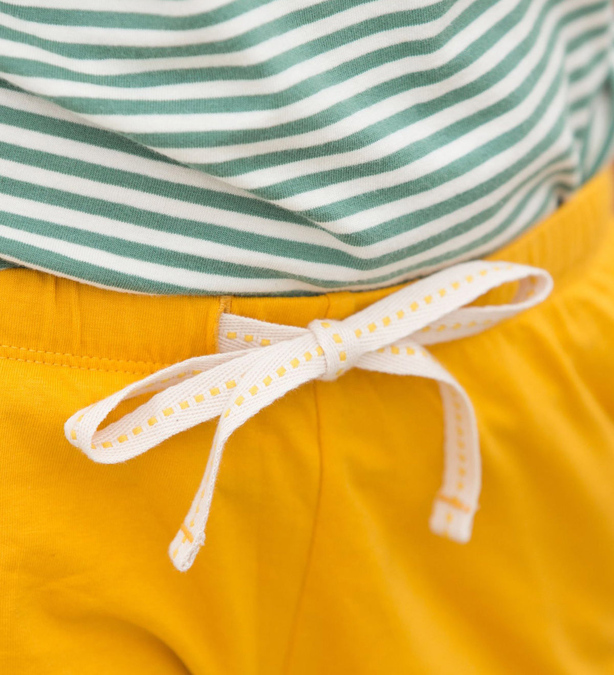  these shorts are a rich gold colour