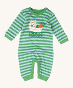 Little Green Radicals Locally Produced Organic Cotton Playsuit, on a cream background