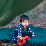 Little Green Radicals Zip Babygrow - Sleeping Sheep