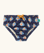Little Green Radicals blue Little Fish Reusable Swimming Nappy.
