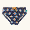 Little Green Radicals blue Little Fish Reusable Swimming Nappy.