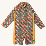 Little Green Radicals Vintage Flowers UPF 50+ Recycled Sunsafe Sunsuit.
